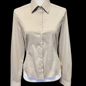 PRADA - AUTHENTIC GREY FITTED BUTTON DOWN SHIRT